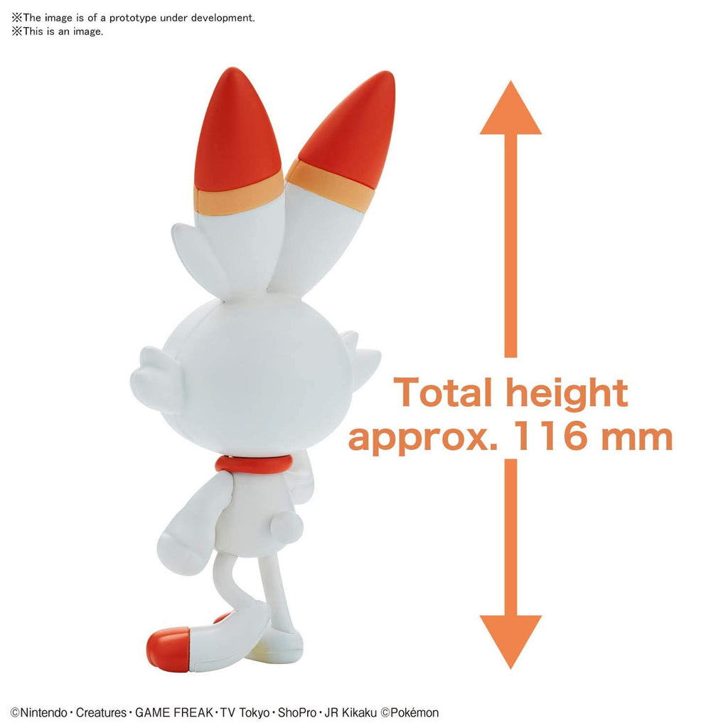 Bandai Hobby - Pokemon 05 Scorbunny, Bandai Spirits Hobby PokemonModel Kit Quick!!