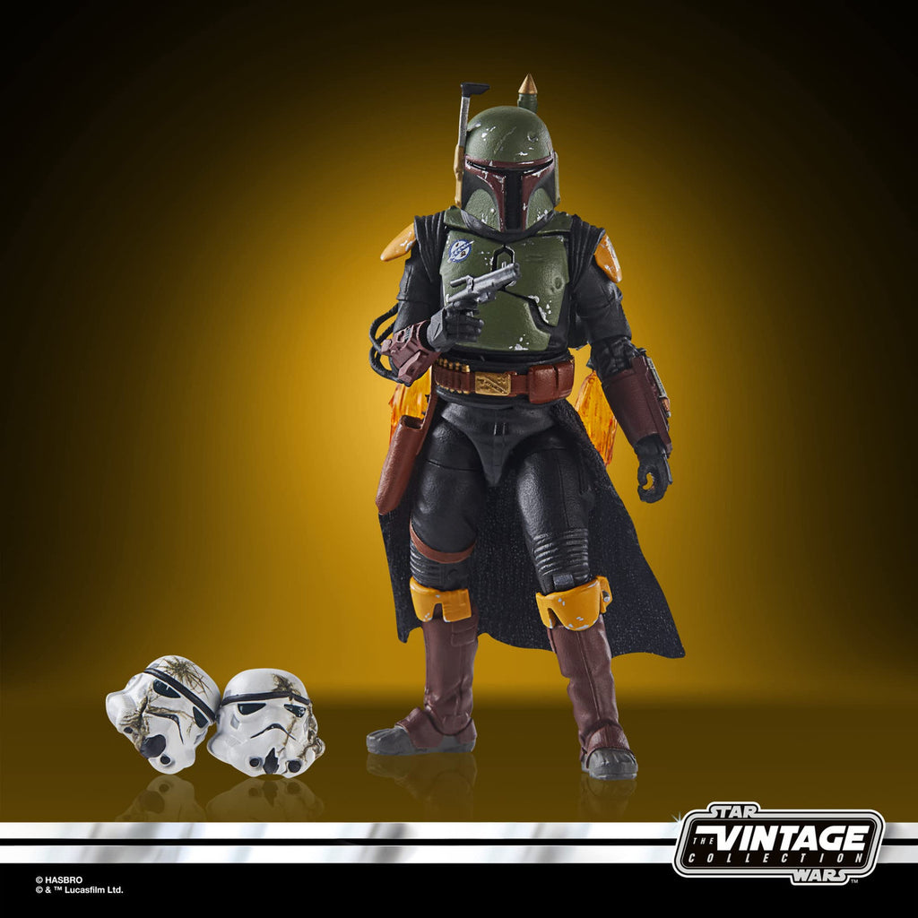 Star Wars The Vintage Collection Boba Fett (Tatooine) Deluxe Action Figure, 3.75-Inch-Scale The Book of Boba Fett Toy for Kids
