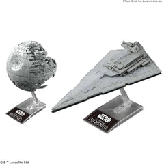 Bandai Star Wars Plastic Model Death Star II 1/2,700,000 & Star Destroyer 1/14,500 Star Wars