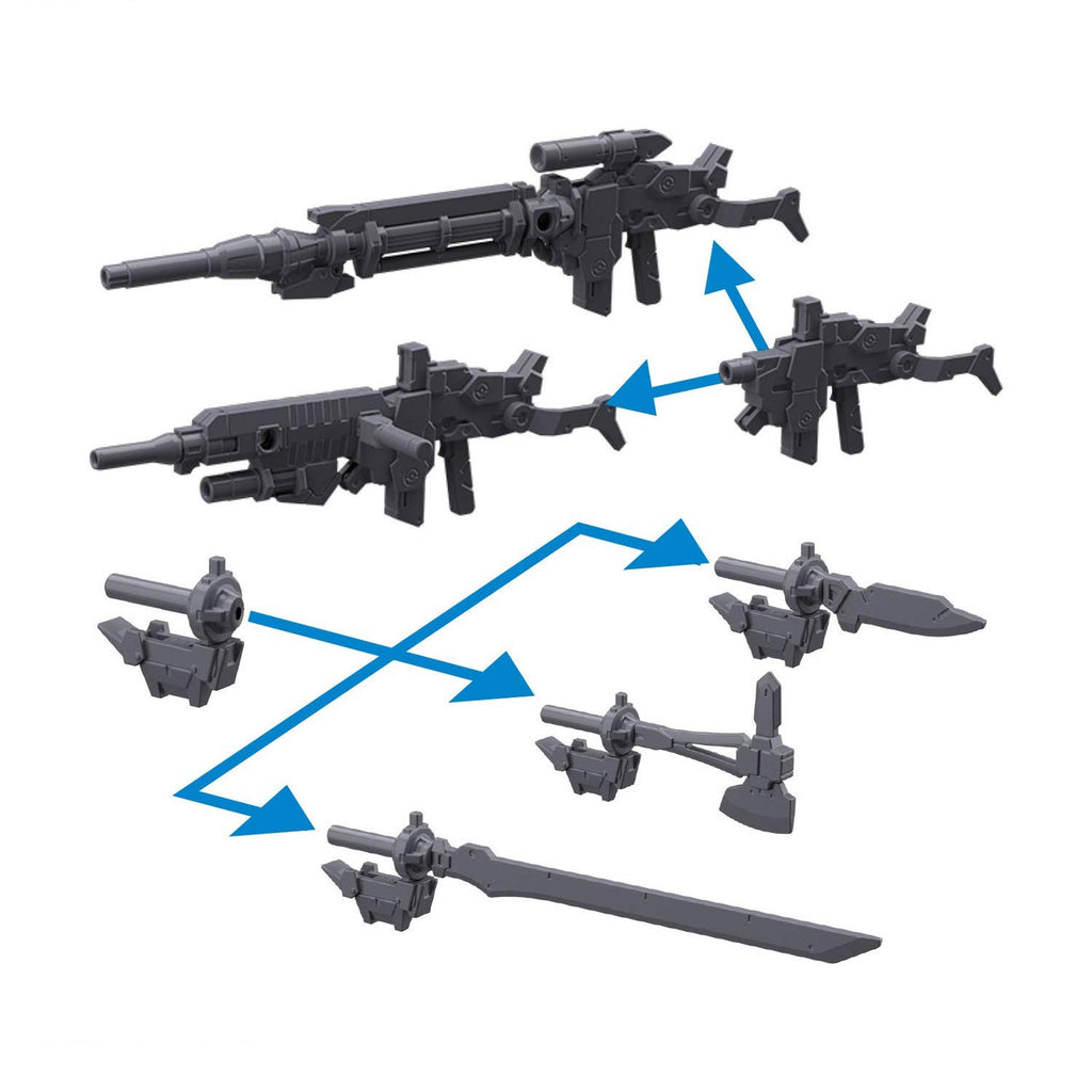 30MM Alto for Option Weapon 1 1/144 Scale Color-Coded pre-Plastic Model