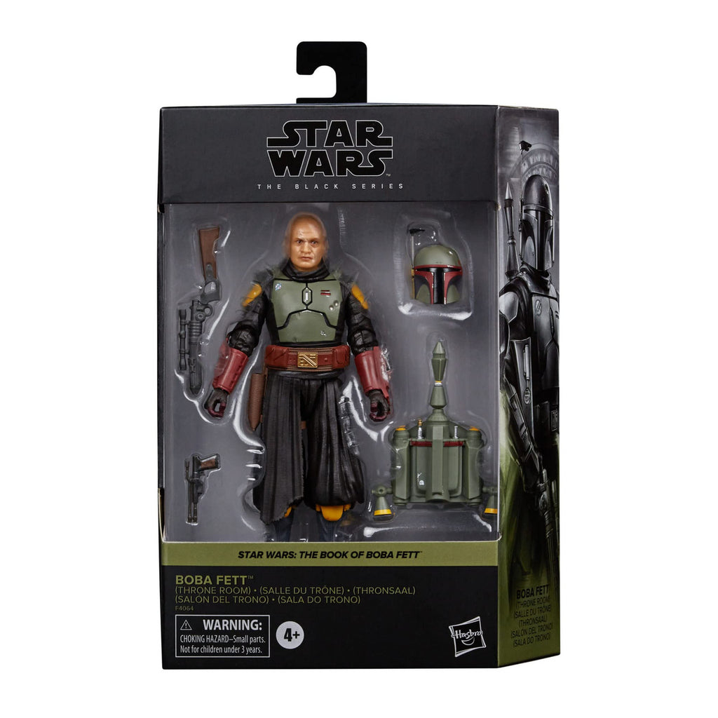 Star Wars The Black Series Boba Fett (Throne Room) Toy 6-Inch-Scale The Book of Boba Fett Collectible Figure, Kids Ages 4 and Up