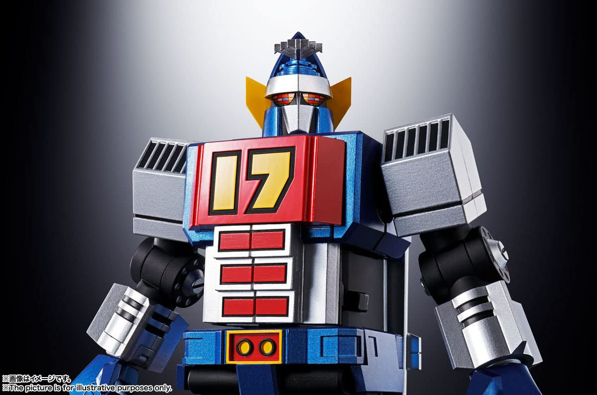 Soul of Chogokin GX-101 Daitetsujin 17, Approx. 7.1 inches (180 mm), PVC & ABS & Die-cast, Painted Action Figure