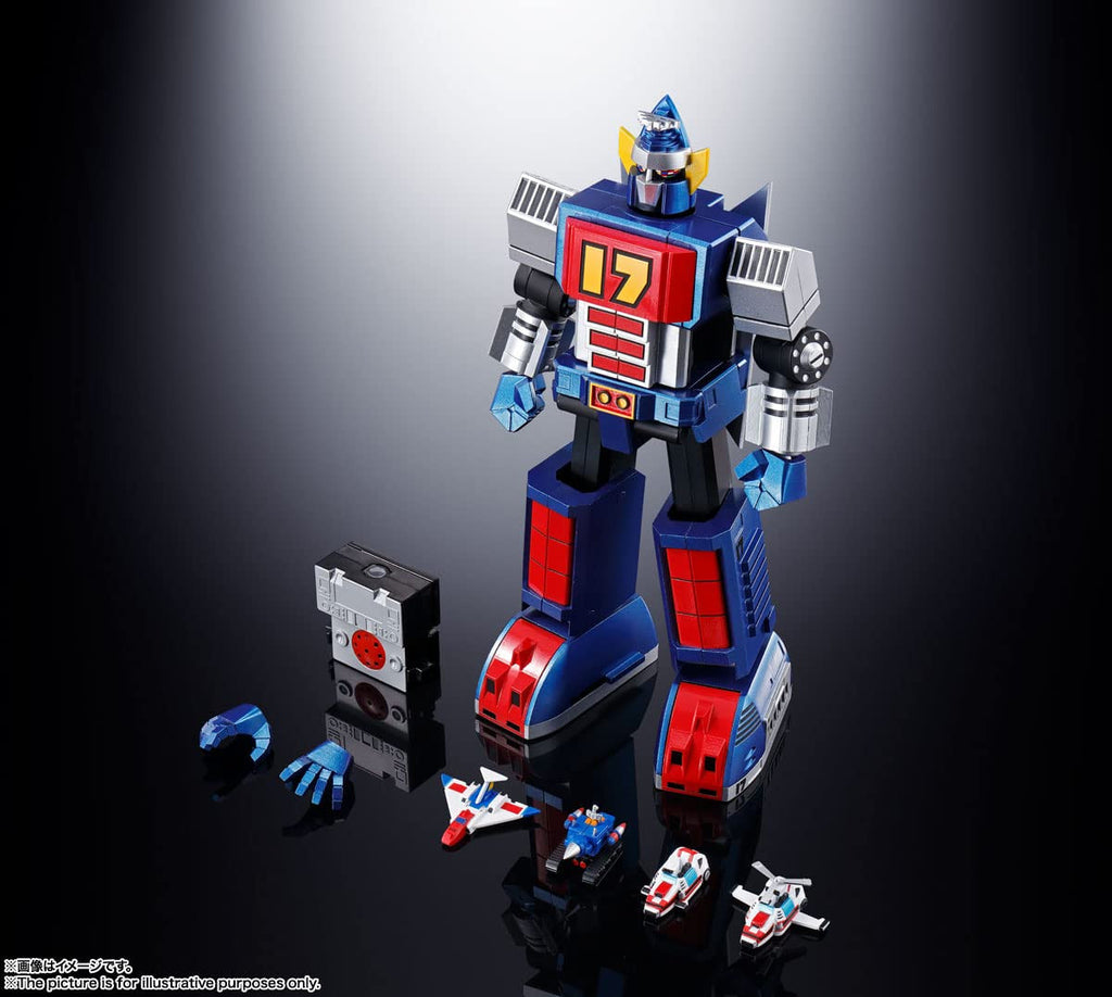 Soul of Chogokin GX-101 Daitetsujin 17, Approx. 7.1 inches (180 mm), PVC & ABS & Die-cast, Painted Action Figure