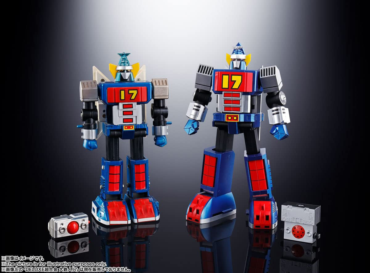 Soul of Chogokin GX-101 Daitetsujin 17, Approx. 7.1 inches (180 mm), PVC & ABS & Die-cast, Painted Action Figure