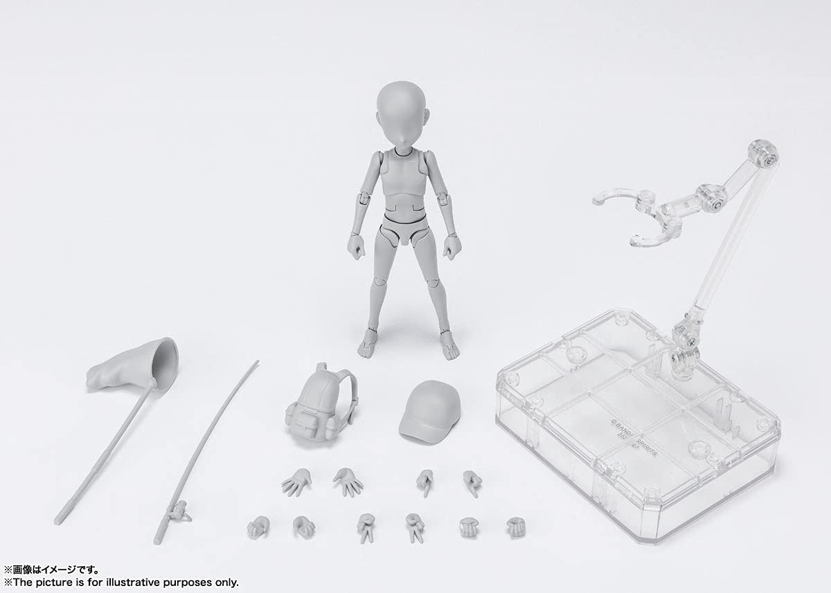 Tamashi Nations - Body Kun Ken Sugimori Edition DX Set (Gray Color Version), Bandai Spirits S.H.Figuarts