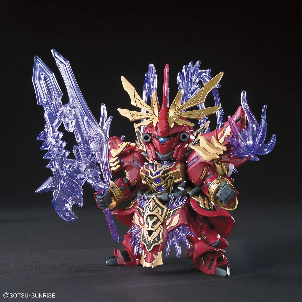 Bandai Lu Bu Sinanju & Hare SD Sangoku Soketsuden x SD 57610 Purple Red Gold One Size BAS5057610
