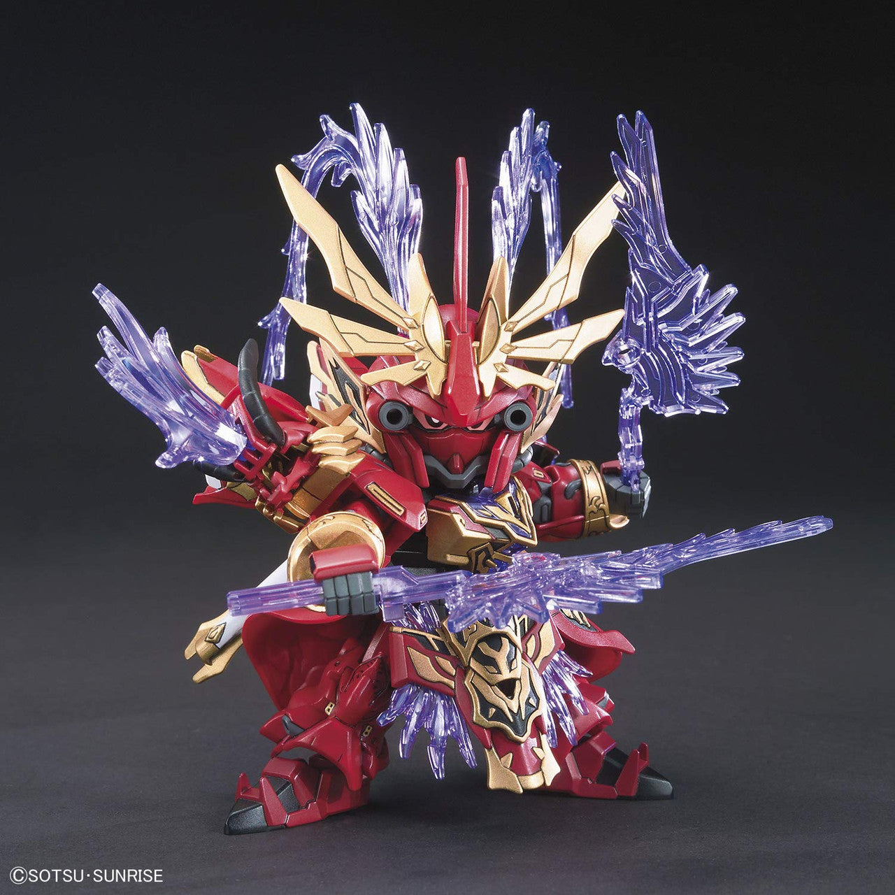 Bandai Lu Bu Sinanju & Hare SD Sangoku Soketsuden x SD 57610 Purple Red Gold One Size BAS5057610
