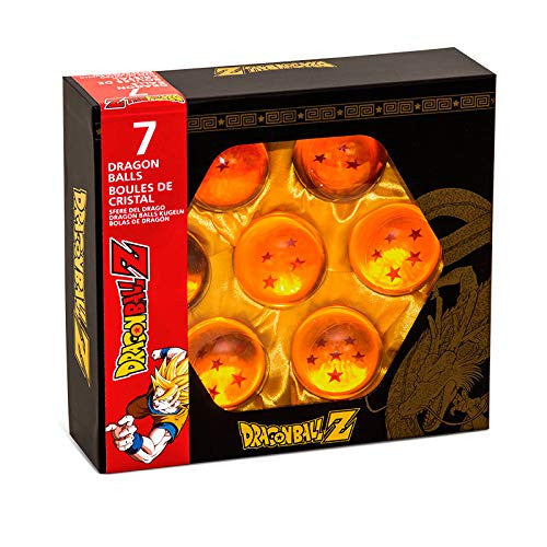 ABYstyle Dragon Ball Z - Officially Licensed Dragon Ball Collector's Set - 7 Dragon Balls- Anime Collectibles- Large Crystal Acrylic Resin Balls - Approx 2" in Diameter