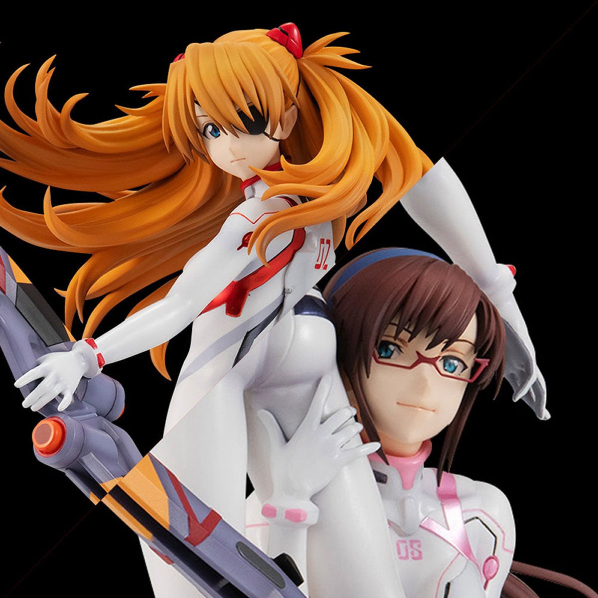 Rebuild of Evengelion Asuka Langley Shikinami and Makinami Mari Illustrious Statue UTCMH83370