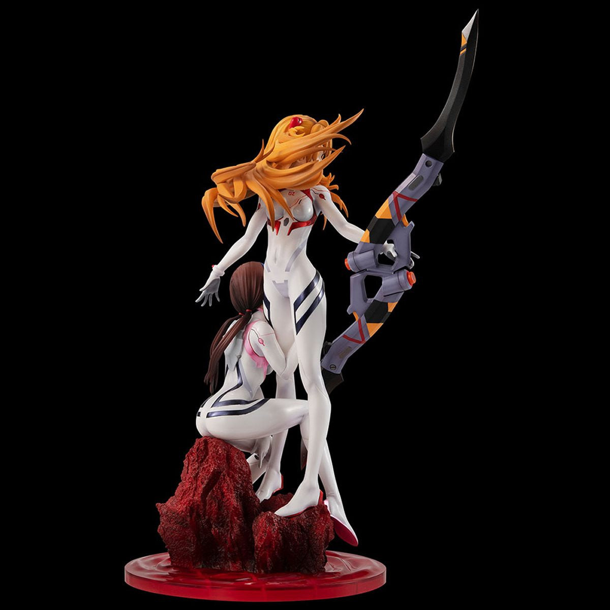 Rebuild of Evengelion Asuka Langley Shikinami and Makinami Mari Illustrious Statue UTCMH83370