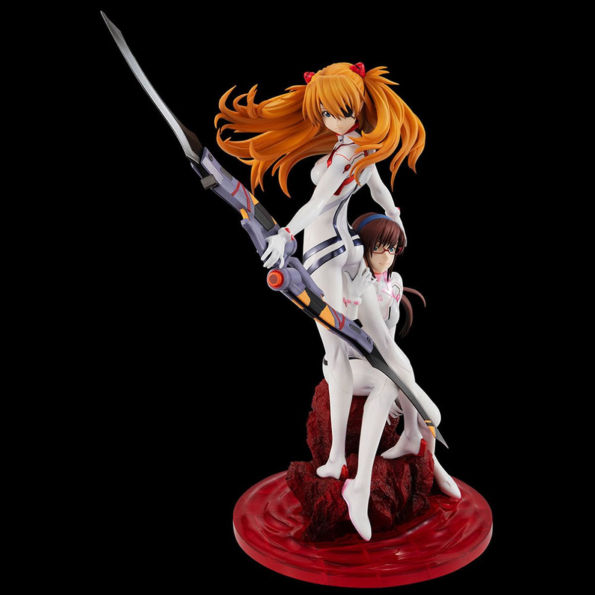 Rebuild of Evengelion Asuka Langley Shikinami and Makinami Mari Illustrious Statue UTCMH83370