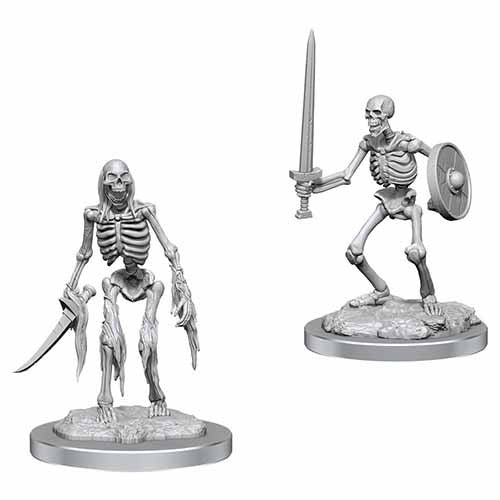 Wizkids Dungeons And Dragons Deep Cuts Unpainted Miniatures W18 Skeletons WZK90533