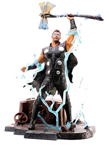 DIAMOND SELECT TOYS Marvel Gallery: Avengers Infinity War Movie Thor PVC Diorama Figure, Standard, Black