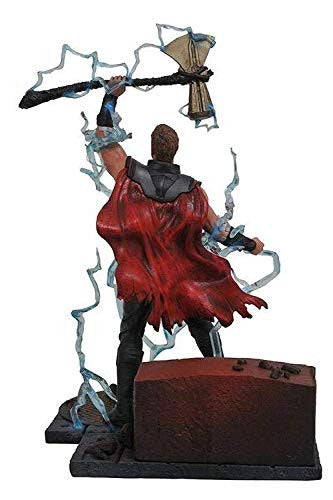 DIAMOND SELECT TOYS Marvel Gallery: Avengers Infinity War Movie Thor PVC Diorama Figure, Standard, Black