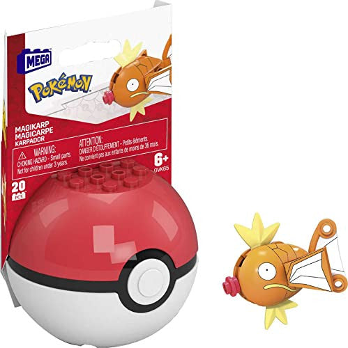 Mega Construx Pokemon Magikarp Construction Set, Building Toys for Kids MTGFC85C-Magikarp-25Th-Anniversary