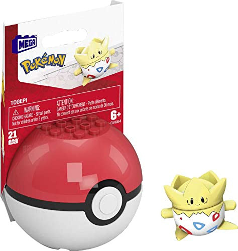 Mega Construx Pokemon Togepi Construction Set, Building Toys for Kids MTGFC85C-Togepi-25Th-Anniversary