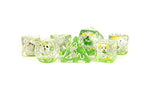 Metallic Dice Games 16mm Resin Poly Set Koala w/Silver 7 Role Playing Game Dice for Dungeons and Dragons MTD756