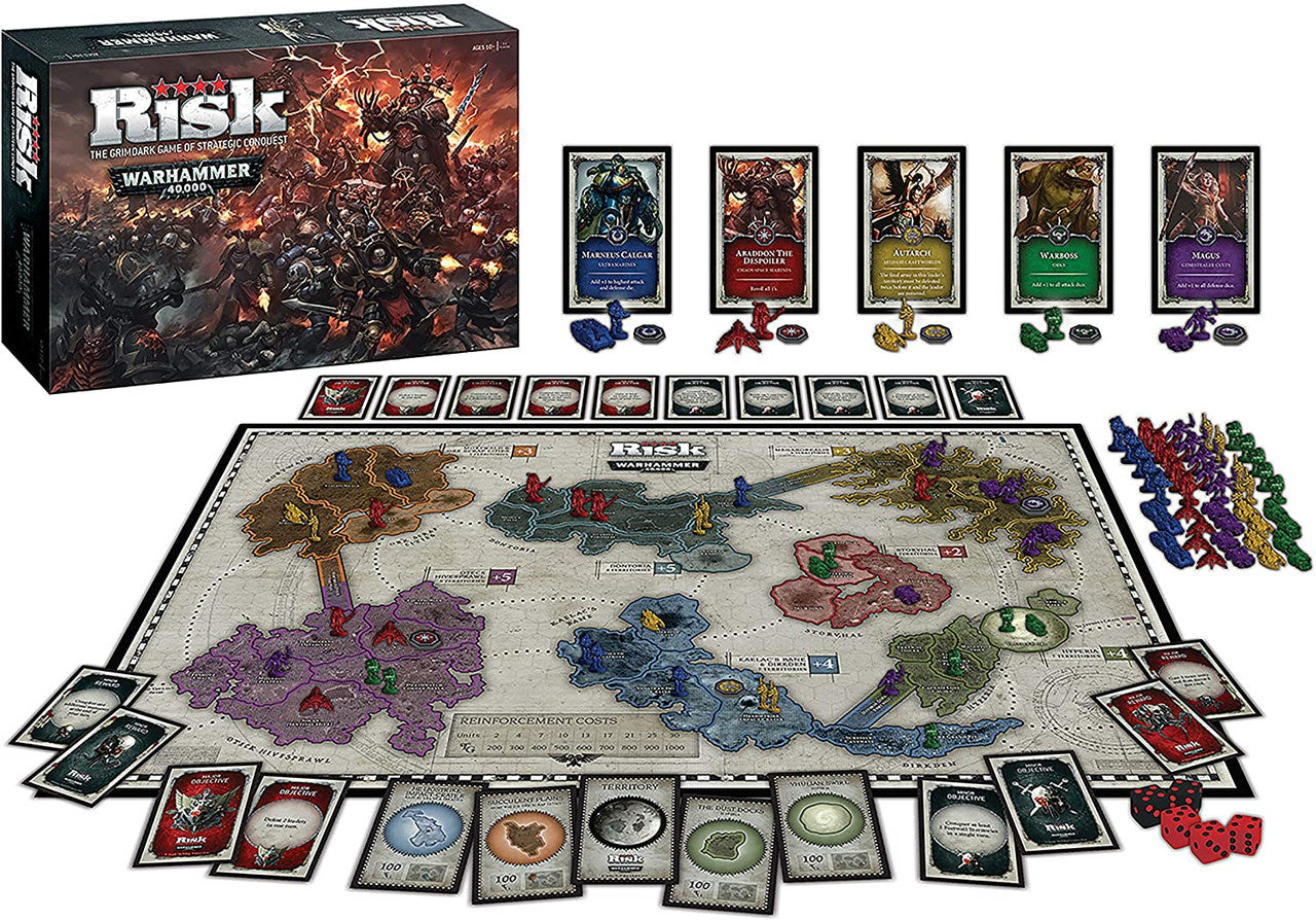 Risk Warhammer 40K Board Game Based on Warhammer 40k from Games Workshop Officially Licensed Warhammer 40K Merchandise Themed Risk Game