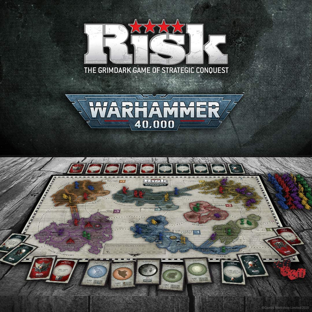 Risk Warhammer 40K Board Game Based on Warhammer 40k from Games Workshop Officially Licensed Warhammer 40K Merchandise Themed Risk Game
