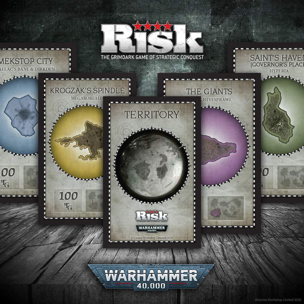 Risk Warhammer 40K Board Game Based on Warhammer 40k from Games Workshop Officially Licensed Warhammer 40K Merchandise Themed Risk Game