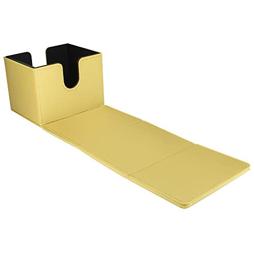 Ultrapro Vivid Alcove Edge Yellow Holds up to 100 standard size cards double-sleeved UPI-15918