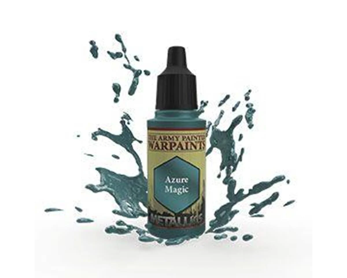 The Army Painter Warpaints Air Metallic Azure Magic Non Toxic Acrylic Paints 18ml AW1486