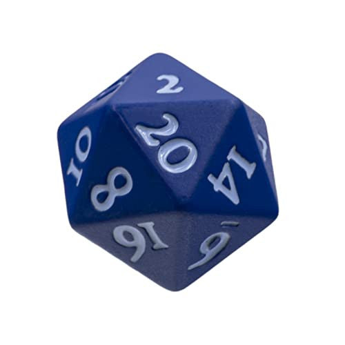 Ultra PRO Dungeons & Dragons Vivid Heavy Metal D20 Dice Set Blue 2 Ct UP Your Gaming 20 Sided Dice UPI-15936