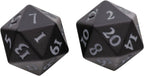 Ultra PRO Vivid Heavy Metal D20 Dice Set Black 2ct. - UP Your Gaming With High Quality 20 Sided Dice UPI-15943