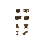 Wizkids Dungeons And Dragons Icons Of The Realms The Yawning Portal Inn Bars & Tables Miniatures D&D WZK96045