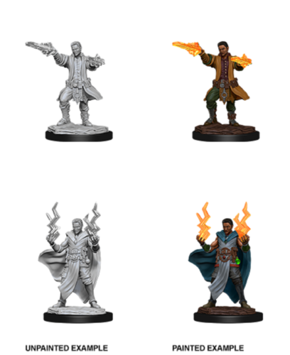 Wizkids Dungeons And Dragons Nolzur's Marvelous Unpainted Miniatures W12 Male Human Sorcerer Unpainted Miniature D&D WZK90053