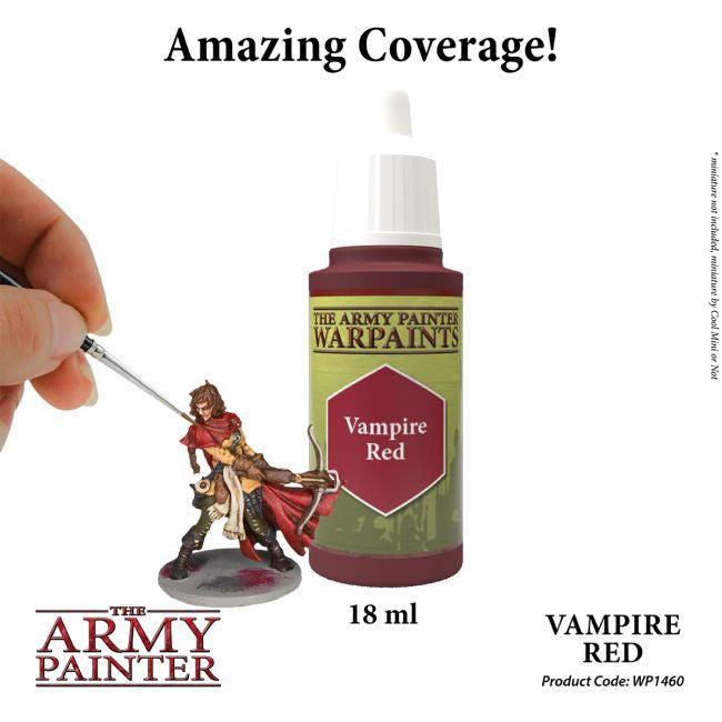 The Army Painter Warpaint Vampire Red Non Toxic Acrylic Paints 18ml WP1460