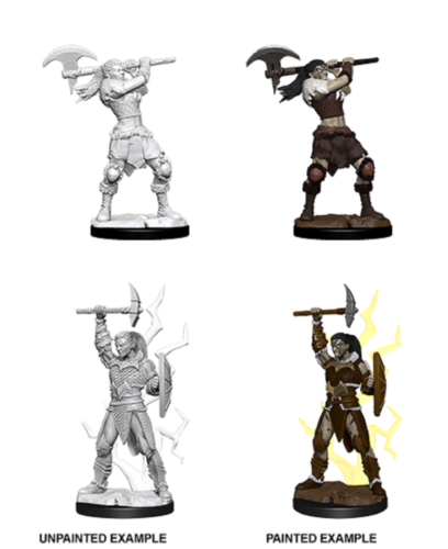 Dungeons and Dragons Wizkids Goliath BarbarianWizkids Games Female goliath barbarian unpainted s Miniature D&D WZK73834