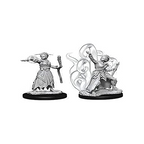 Wizkids Dungeons And Dragons Games Female Human Warlock Unpainted Miniatures D&D WZK73837