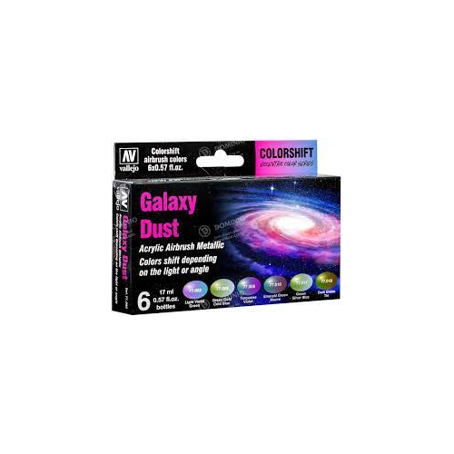 Vallejo The Shifters Galaxy Dust Color Pack of 8 Non Toxic 17ml VAL-77092