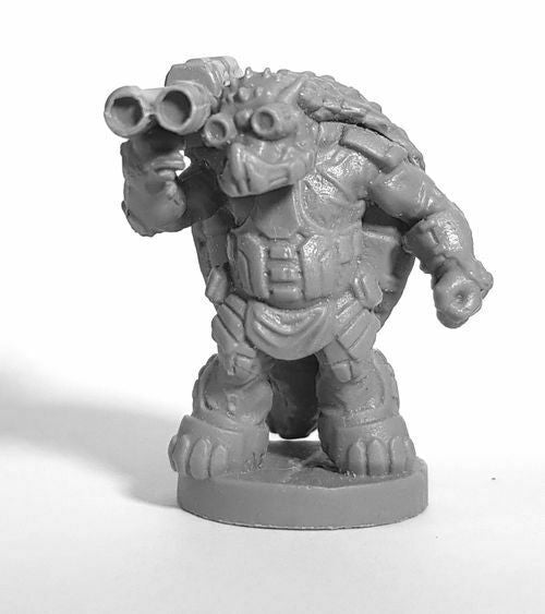 Reaper Dungeons And Dragons Monster Reaper s Armorback Demolitionist Bones Black Unpainted Plastic Miniature D&D 49007