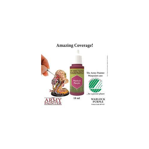The Army Painter Warpaint Warlock Purple Non Toxic Acrylic Paints 18ml WP1451