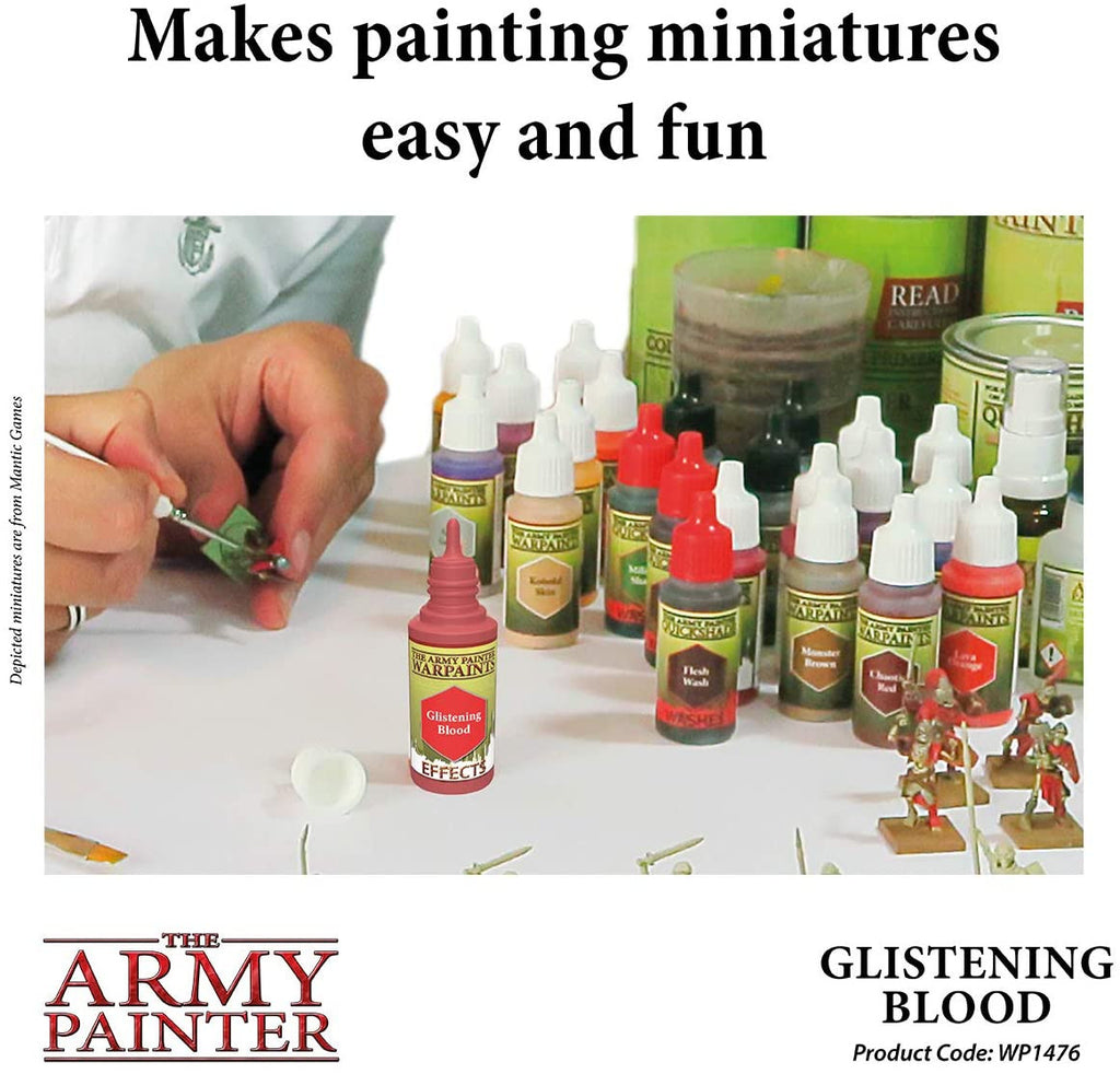The Army Painter Warpaint Effects Glistening Blood Non Toxic Acrylic Paints 18ml WP1474