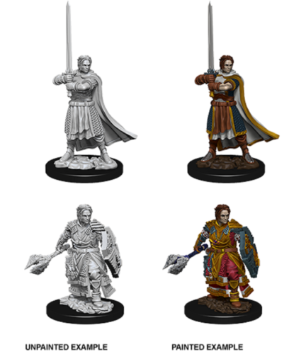 Dungeons and Dragons WizKids Nolzurs Marvelous Male Human Cleric W8 Unpainted Miniatures D&D WZK73672
