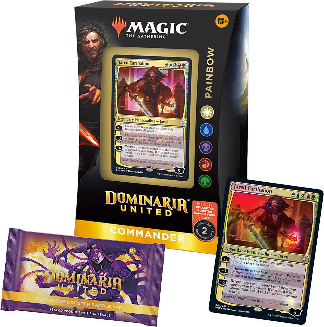MTG Magic The Gathering CCG Dominaria United Commander Deck Carton PAINBOW Single Pack WOC-C97140000-Painbow
