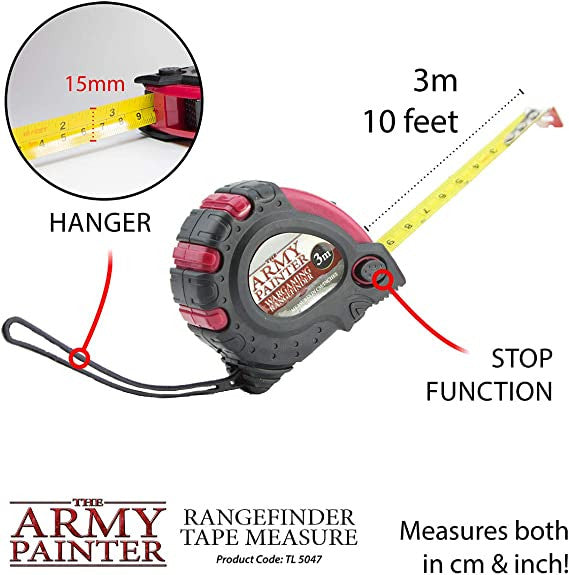 The Army Painter Tools Rangefinder Tape Measure Retractable TL5047