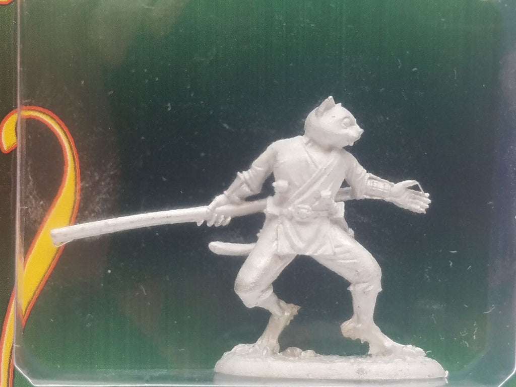 Reaper Dungeons And Dragons Monster Reaper s Swiftpaw Catfolk Dark Heaven Unpainted Metal Figure Miniature D&D 3923