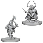 Dungeons and Dragons Wizkids Dwarf Barbarian Nolzurs Marvelous Unpainted Dwarf Female Barbarian Paladin Miniature D&D WZK72645