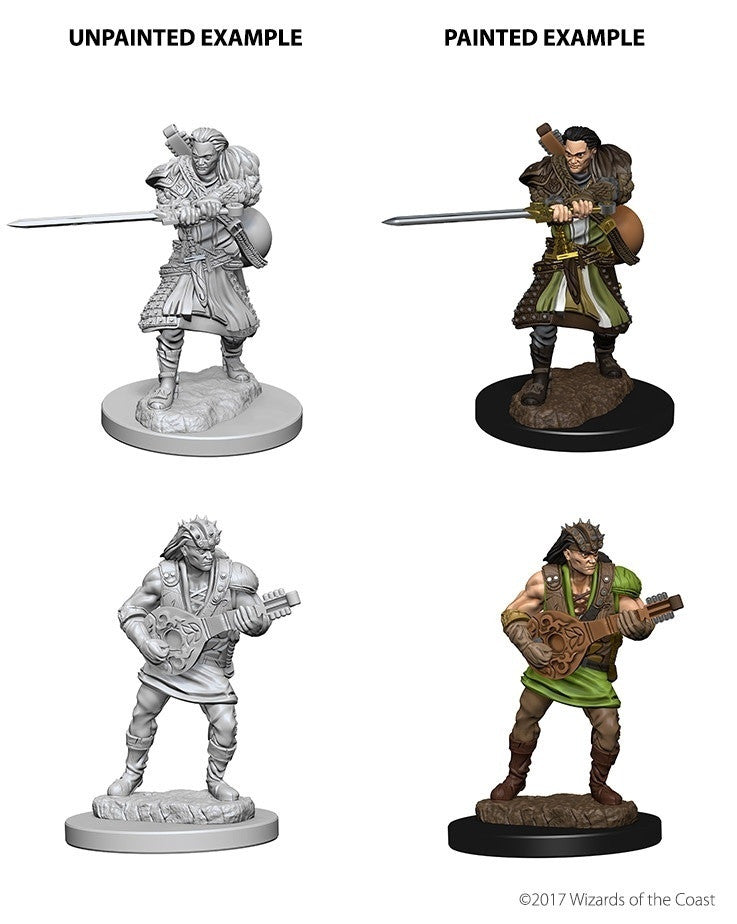Dungeons and Dragons Wizkids Elf Bard Nolzurs Marvelous Unpainted s Wave 4 Elf Male Bard Aasimar Paladin Miniature D&D WZK72632