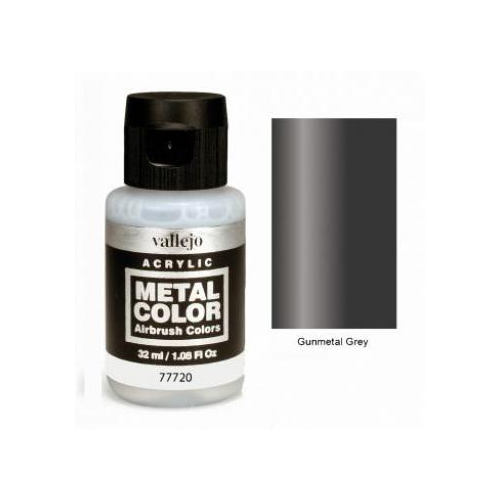 Vallejo Gunmetal Grey Metal Color Arcylic 32ml VAL-77720