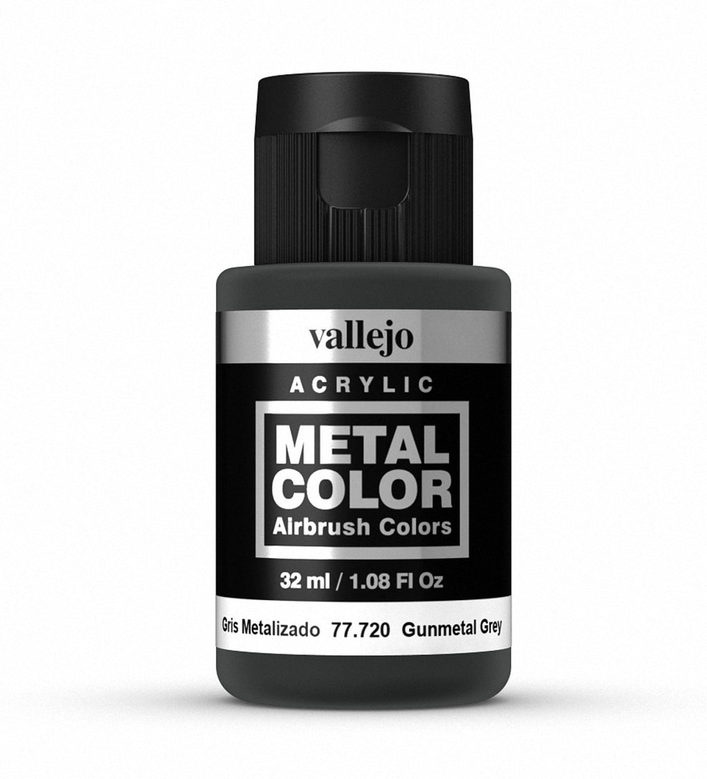 Vallejo Gunmetal Grey Metal Color Arcylic 32ml VAL-77720