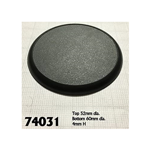 Dungeons and Dragons Reaper Round Plastic Miniature Display Base 60mm Pack of 10 Reaper Miniatures Miniatures D&D RPR-74031