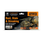 Vallejo Rust Stain and Streaking Paint Set Acrylic Non Toxic 17ml VAL-70183