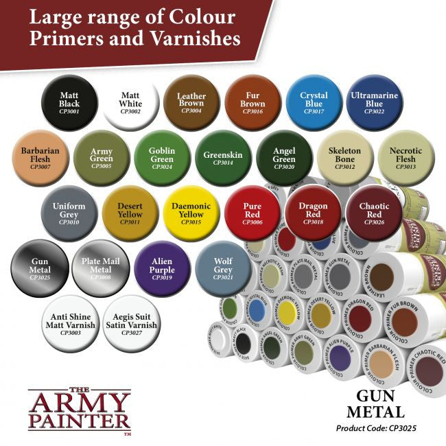The Army Painter Color Primer Gun Metal Spray 400ml CP3025