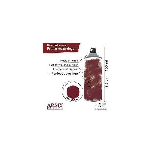 The Army Painter Color Prime Chaotic Red Spray 400ml CP3026