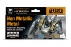 Vallejo Non Metallic Metal Colors Paints Pack of 8 17ml VAL-72212